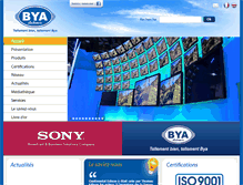 Tablet Screenshot of bya-electronic.com